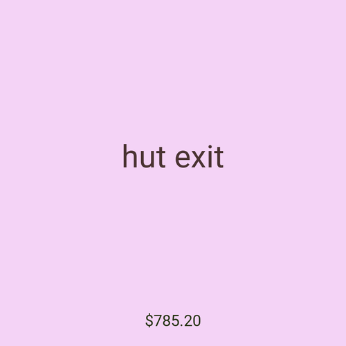 hut exit