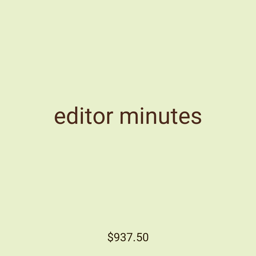 editor minutes