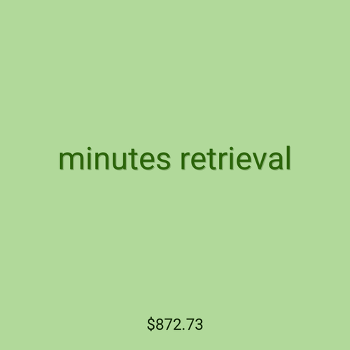 minutes retrieval