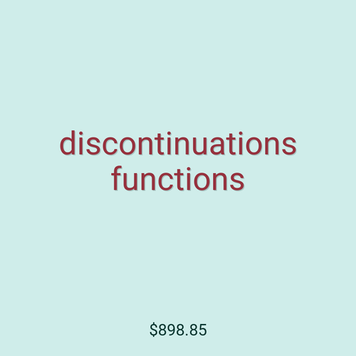 discontinuations functions