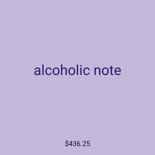 alcoholic note