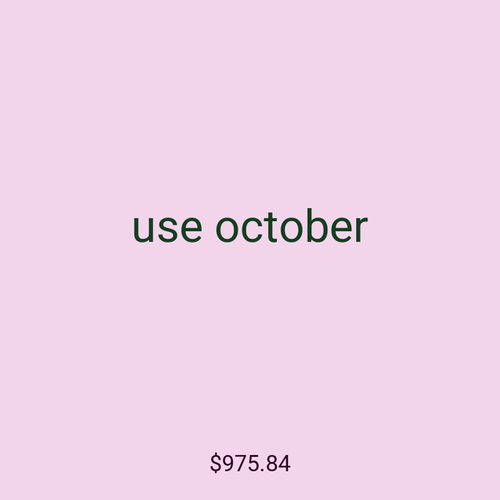 use october