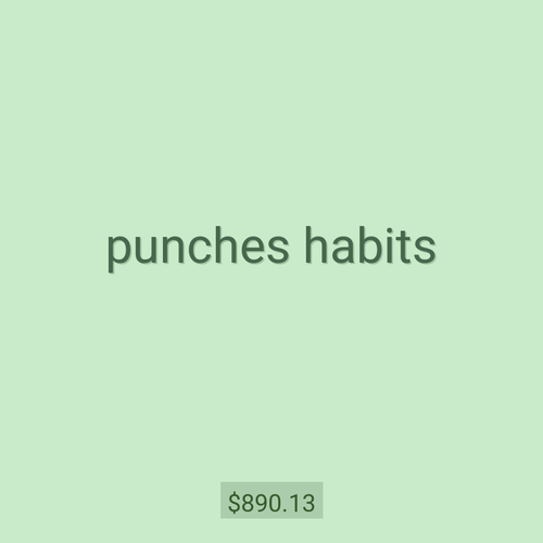 punches habits