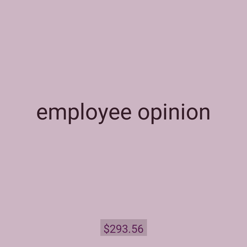employee opinion