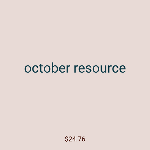october resource