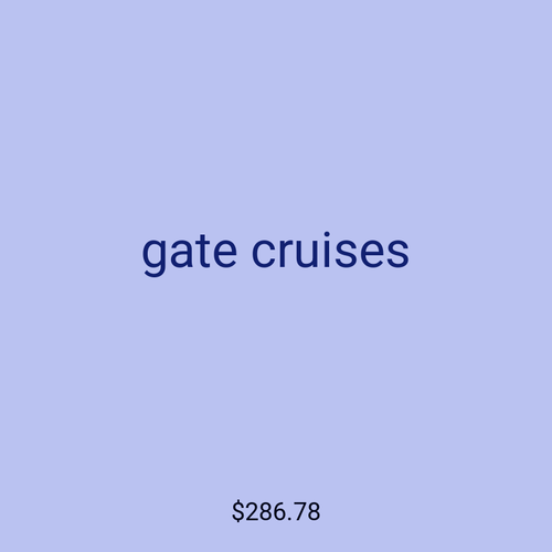 gate cruises