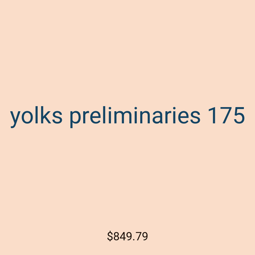 yolks preliminaries 175