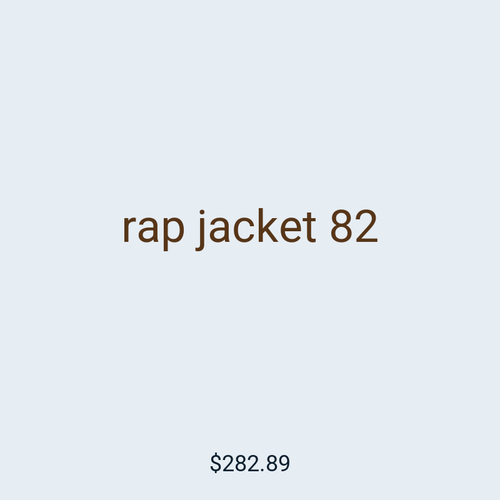 rap jacket 82