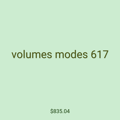 volumes modes 617