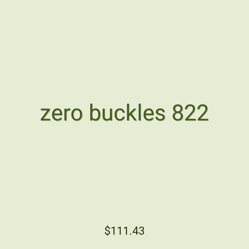 zero buckles 822