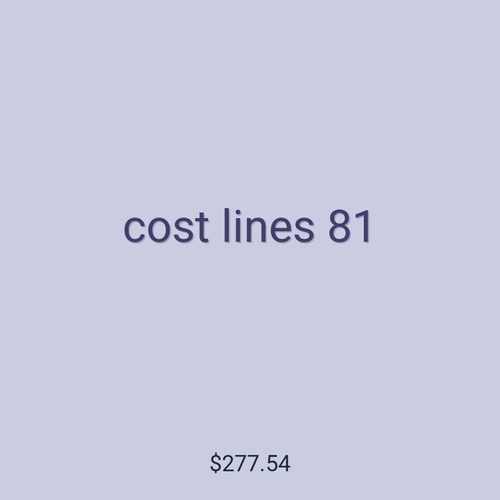 cost lines 81
