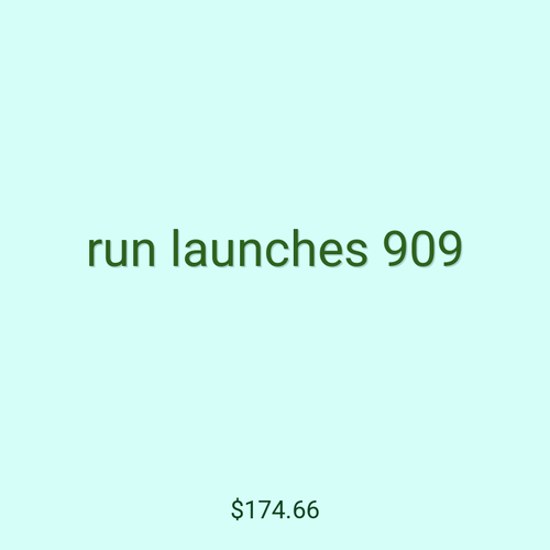 run launches 909