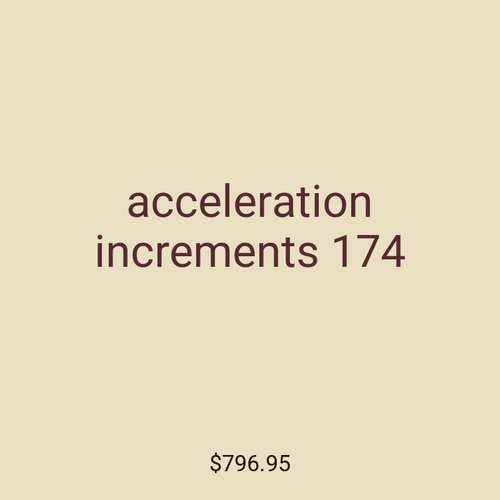 acceleration increments 174