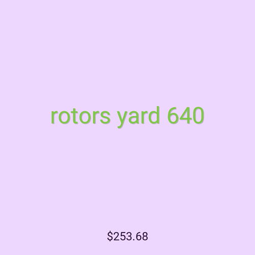 rotors yard 640