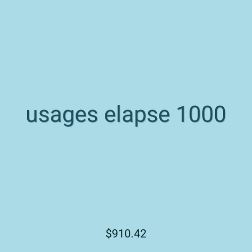 usages elapse 1000