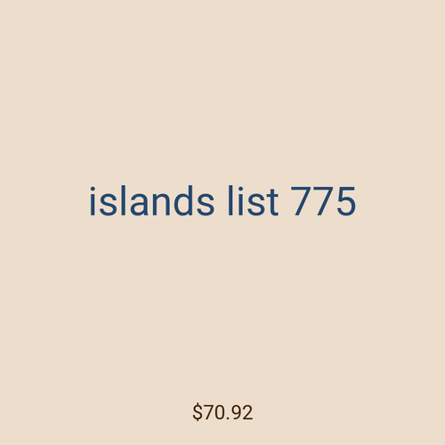 islands list 775