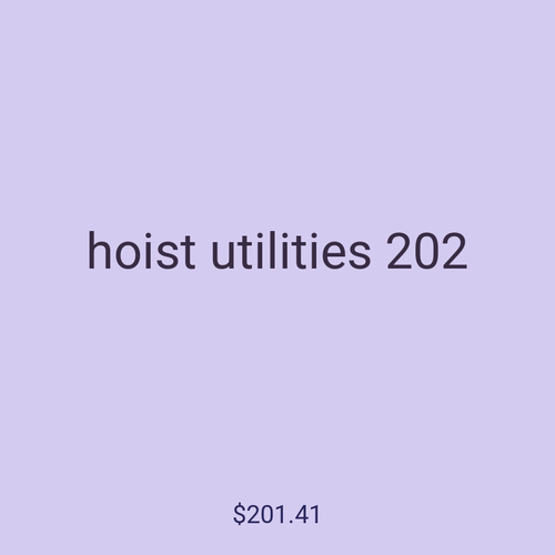 hoist utilities 202
