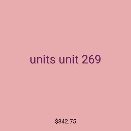 units unit 269