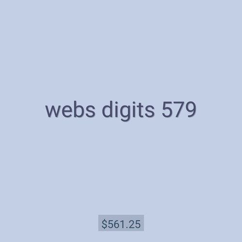 webs digits 579