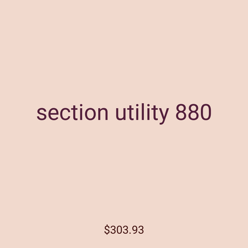 section utility 880