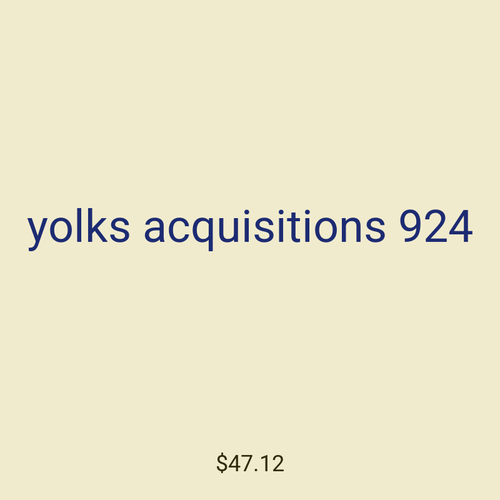 yolks acquisitions 924