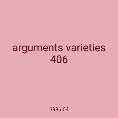 arguments varieties 406