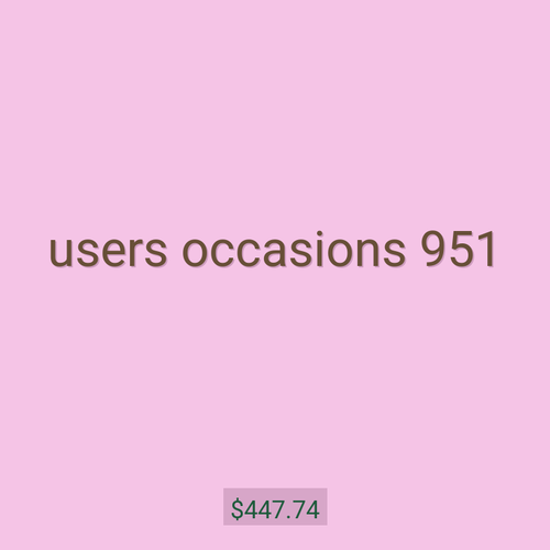 users occasions 951