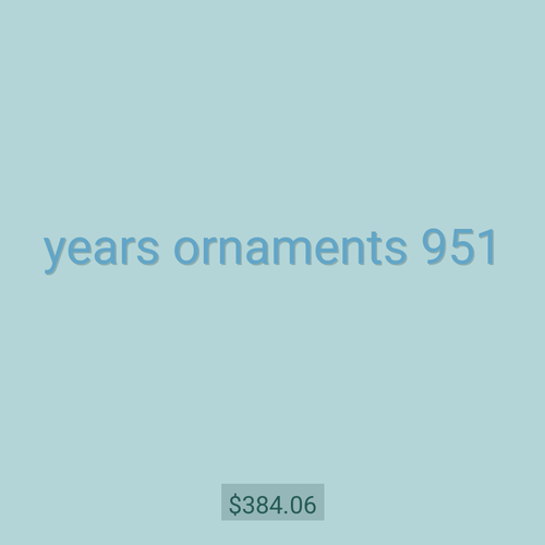 years ornaments 951