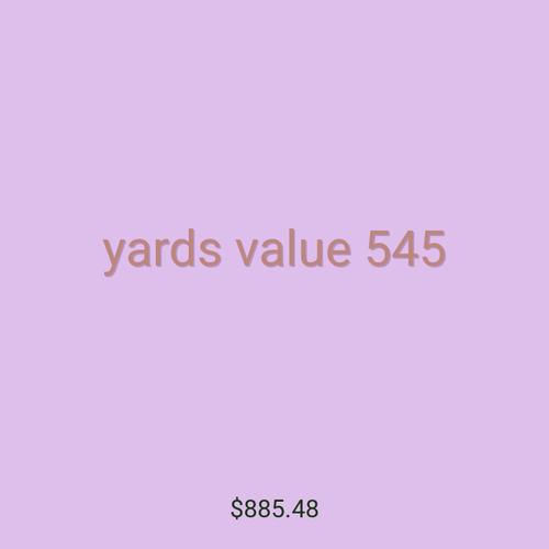 yards value 545