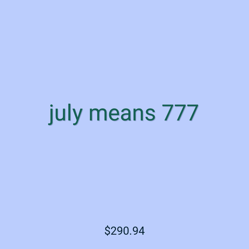 july means 777