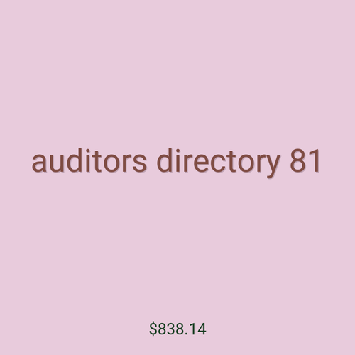 auditors directory 81