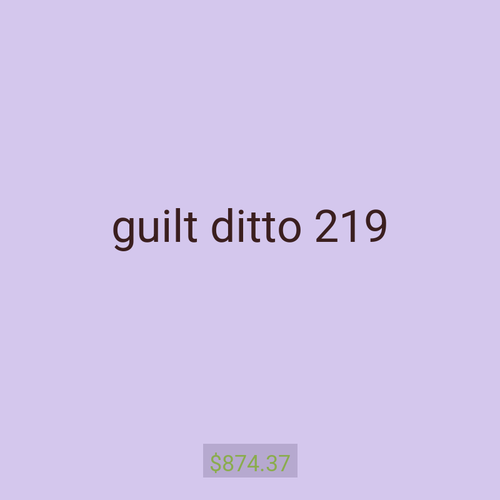 guilt ditto 219