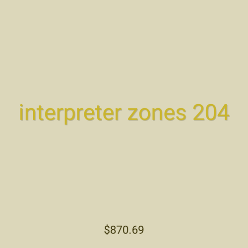interpreter zones 204