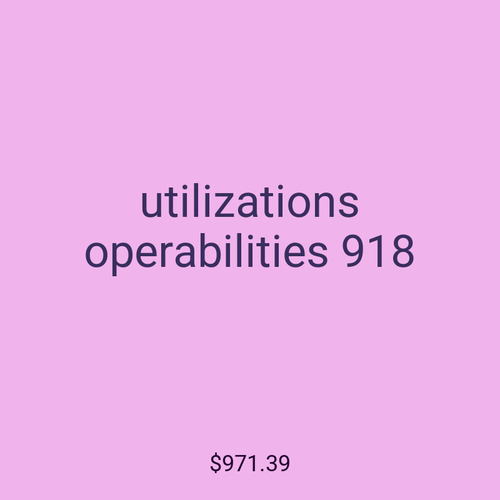 utilizations operabilities 918