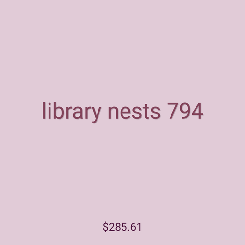 library nests 794