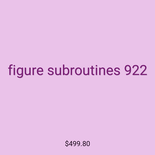 figure subroutines 922