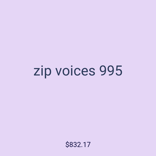 zip voices 995