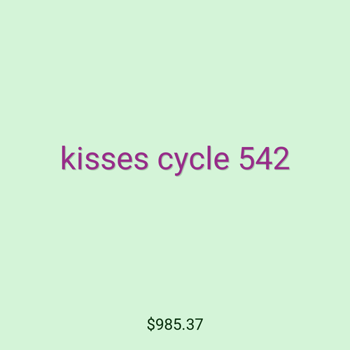 kisses cycle 542