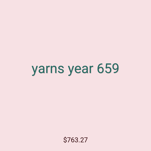 yarns year 659