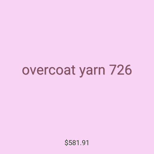 overcoat yarn 726