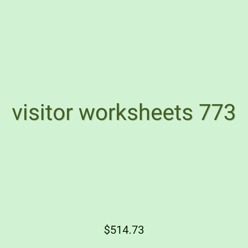 visitor worksheets 773