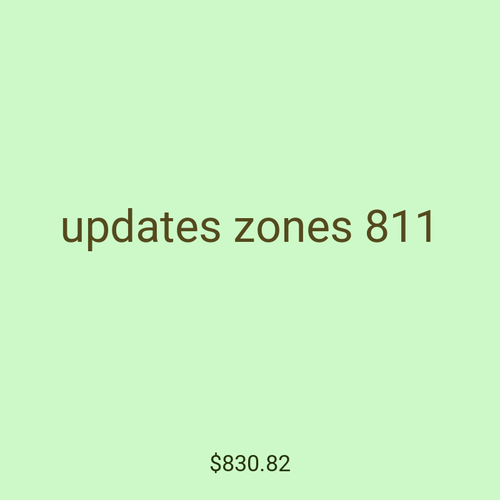 updates zones 811
