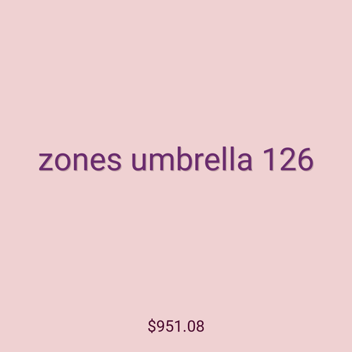zones umbrella 126