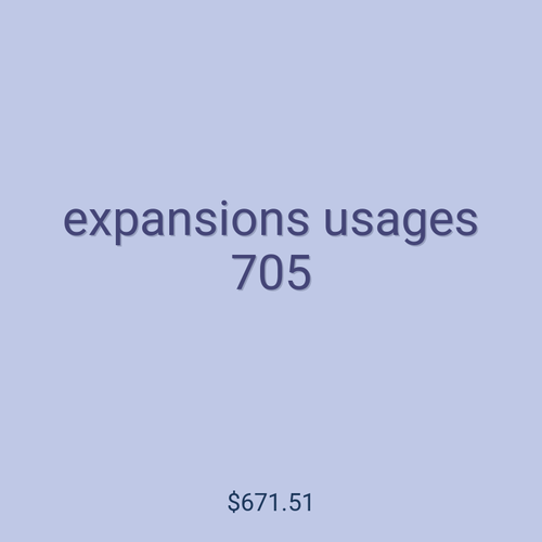 expansions usages 705