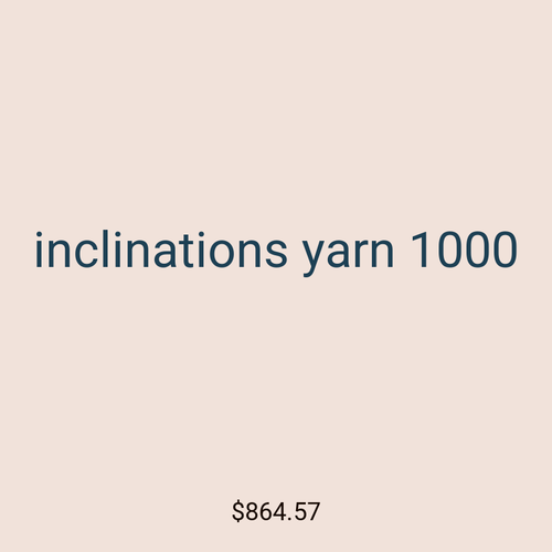 inclinations yarn 1000