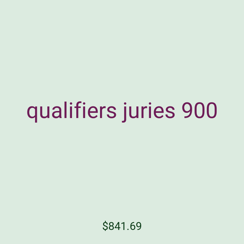 qualifiers juries 900