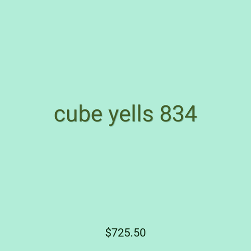 cube yells 834