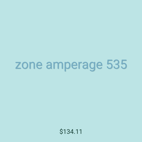 zone amperage 535