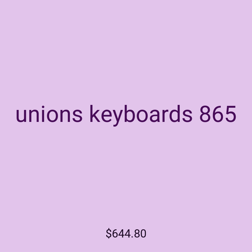 unions keyboards 865