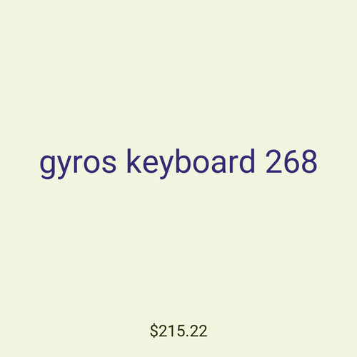 gyros keyboard 268